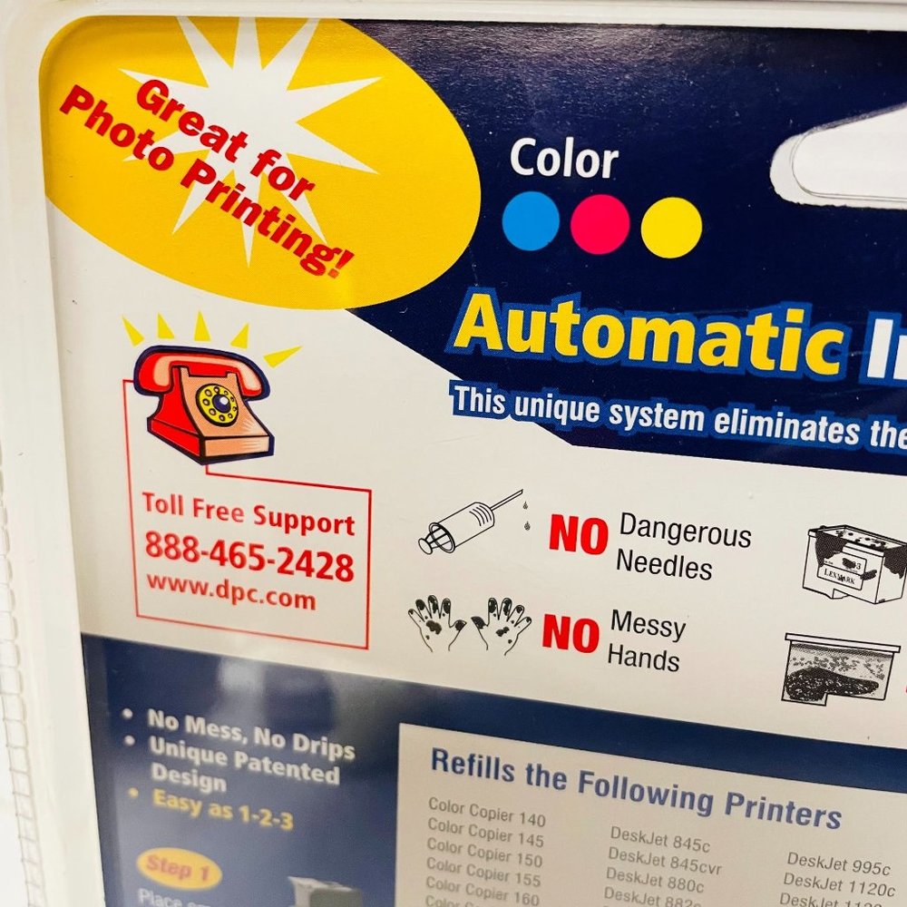 Dataproducts System Automatic Refill Color Ink #60408 Tri-color - Picture 3 of 7